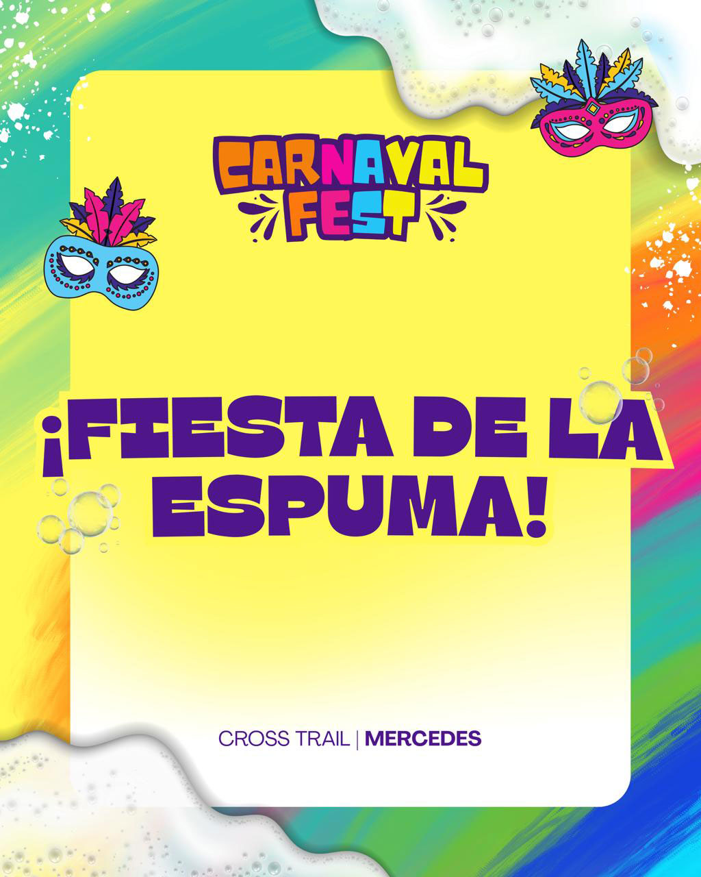 CarnavalFest 2026 fiesta de la espuma