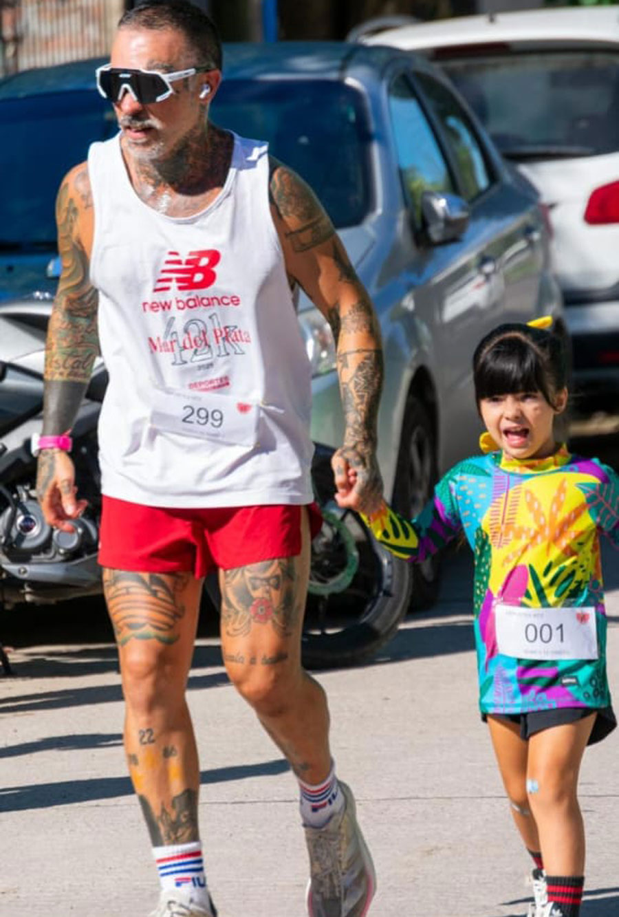 Padre e hija — un momento en familia
